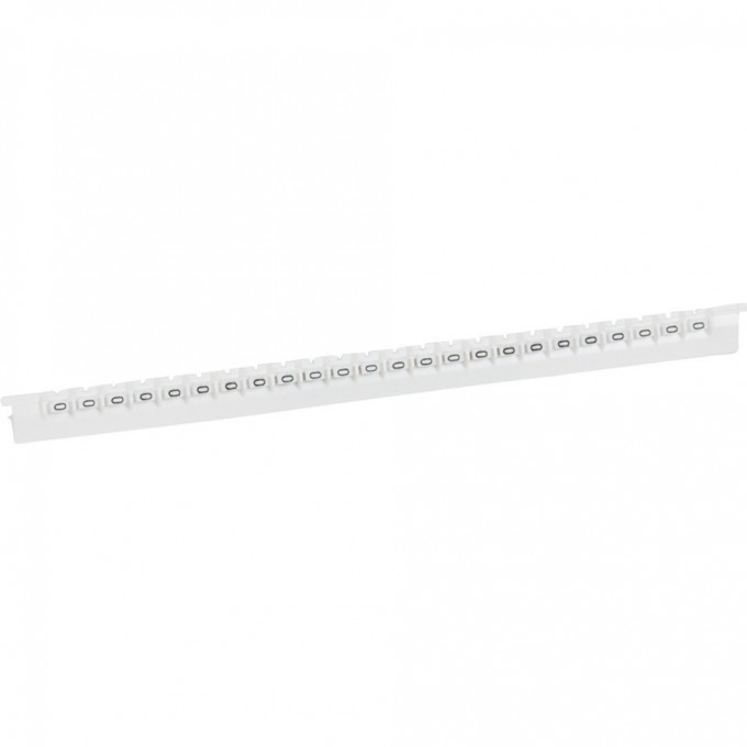 Маркер LEGRAND Memocab ширина 2,3 мм чёрная маркировка на белом фоне цифра 0 037780