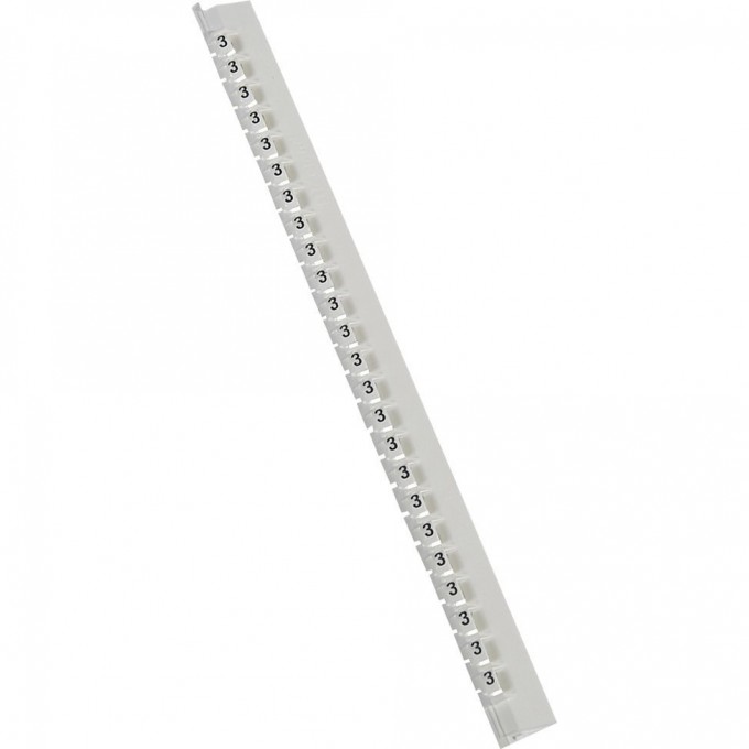 Маркер LEGRAND Memocab ширина 2,3 мм чёрная маркировка на белом фоне цифра 3 037783