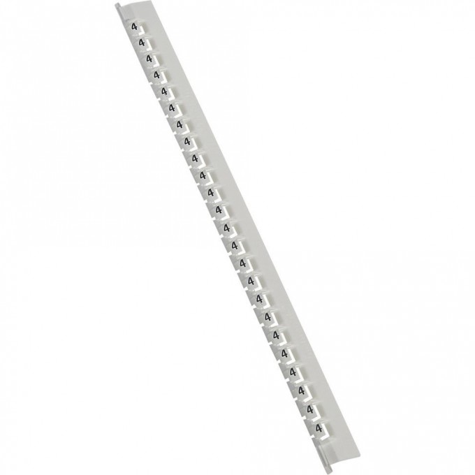 Маркер LEGRAND Memocab ширина 2,3 мм чёрная маркировка на белом фоне цифра 4 037784