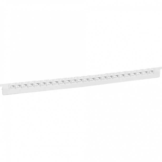 Маркер LEGRAND Memocab ширина 2,3 мм чёрная маркировка на белом фоне заглавная буква P 037841