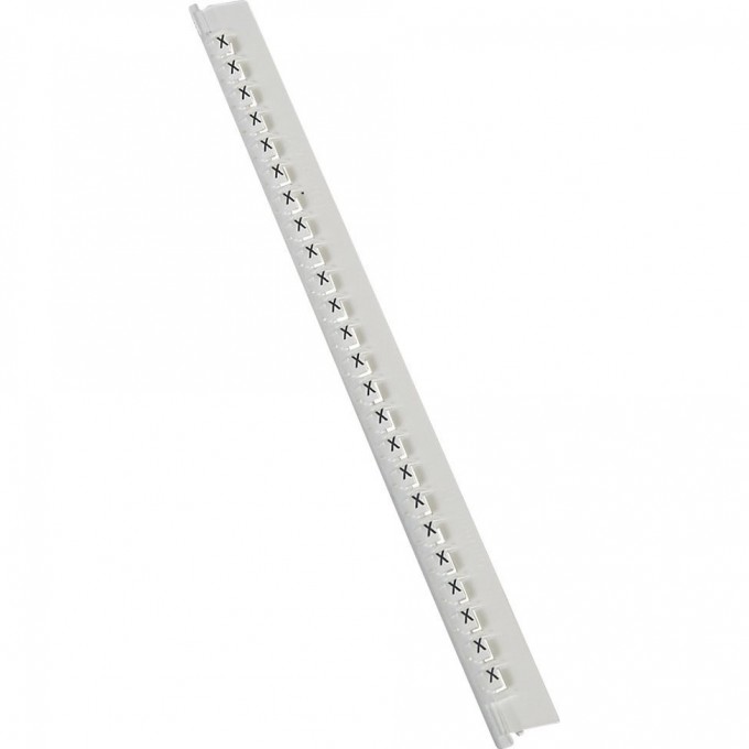 Маркер LEGRAND Memocab ширина 2,3 мм чёрная маркировка на белом фоне заглавная буква X 037849