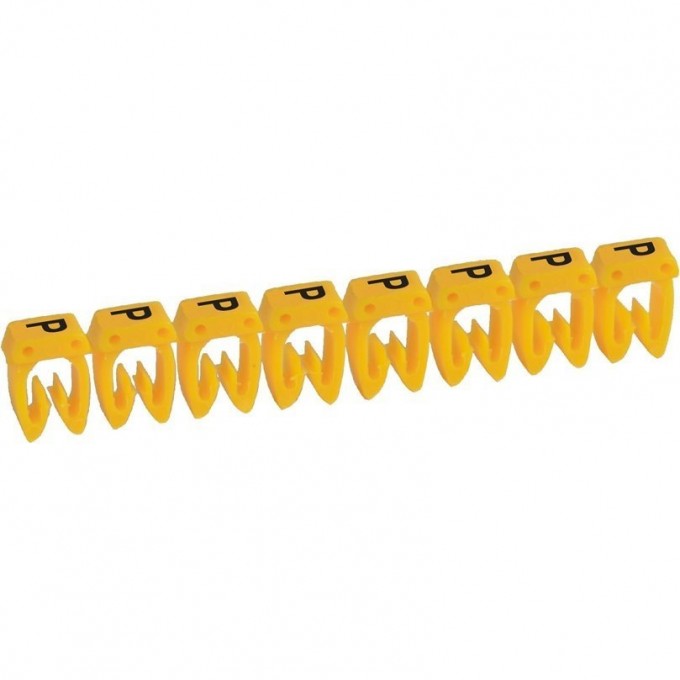 Маркер LEGRAND CAB 3 для кабеля 0,15-0,5 мм² заглавная буква P 038125