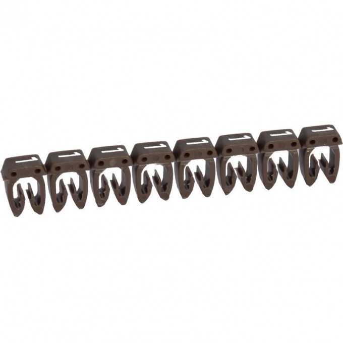 Маркер LEGRAND CAB 3 для кабеля 4-6 мм² цифра 1 коричневый 038231