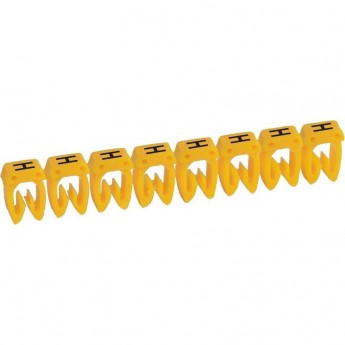 Маркер LEGRAND CAB 3 для кабеля 4-6 мм² заглавная буква H