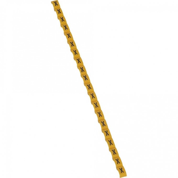 Маркер LEGRAND Duplix чёрная маркировка на желтом фоне заглавная буква X 038433