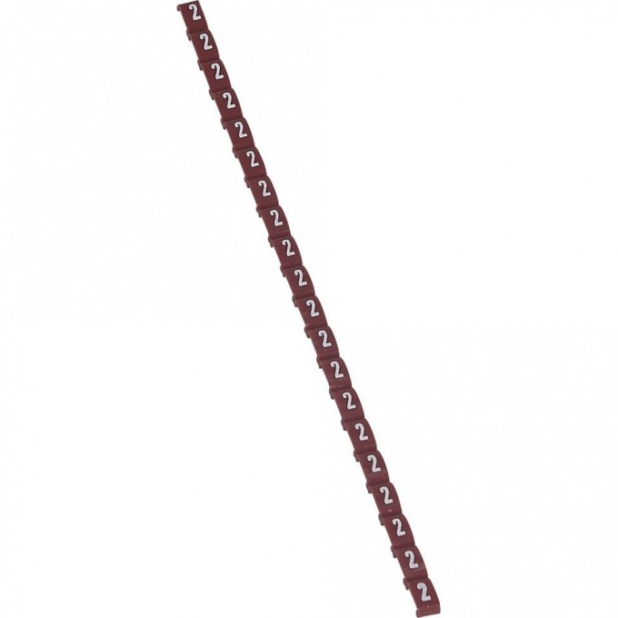 Маркер LEGRAND Duplix цветовая международная кодировка цифра 2 красный 038402