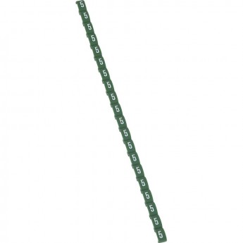 Маркер LEGRAND Duplix цветовая международная кодировка цифра 5 зеленый