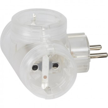 Многорозеточный блок LEGRAND 3 x 2К+3 серия Элиум 16 А горизонтальное подключение прозрачный