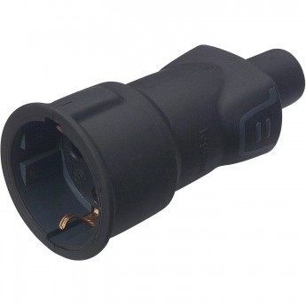 Розетка LEGRAND 2К+3 - серия Элиум - 16 А - резина - винтовой зажим, чёрный