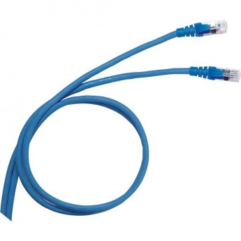 Шнур коммутационный LEGRAND RJ 45 категория 6 F/UTP PVC экранированный 1 м голубой