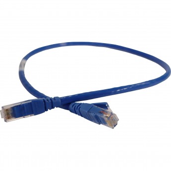 Шнур коммутационный LEGRAND RJ 45 категория 6 U/UTP PVC не экранированный 0,5 м голубой