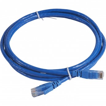 Шнур коммутационный LEGRAND RJ 45 категория 6 U/UTP PVC не экранированный 2 м голубой