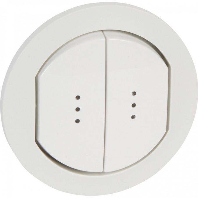 Лицевая панель LEGRAND Celiane для переключателей Кат. № 2x0 670 01/31 IP 44 белый 067804