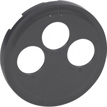 Лицевая панель LEGRAND Celiane TV-FM-SAT розетки Кат. № 0 673 88 графит