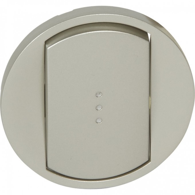 Лицевая панель LEGRAND Celiane выключатель/переключатель Кат. № 0 670 01/02/31/32 с подсветкой титан 068303