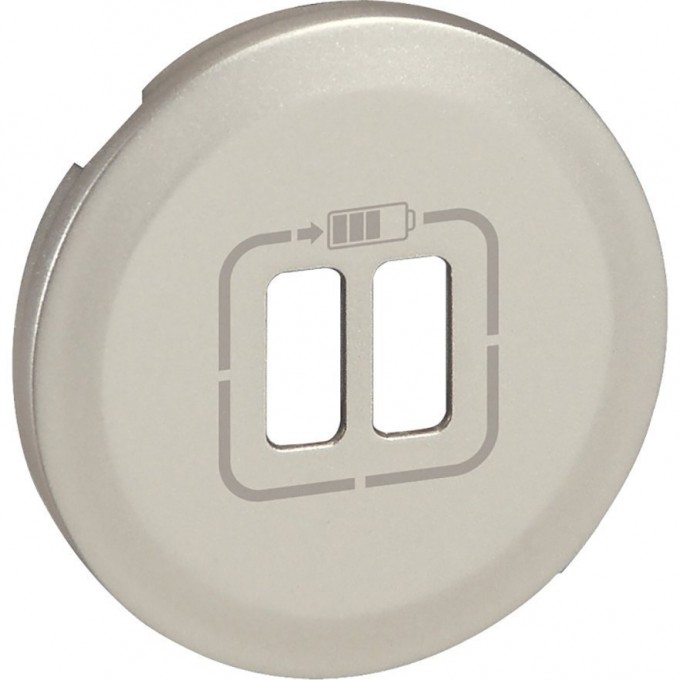 Лицевая панель LEGRAND Celiane зарядное устройство 2 х USB 1500 мА Кат. № 0 674 62 титан 068556