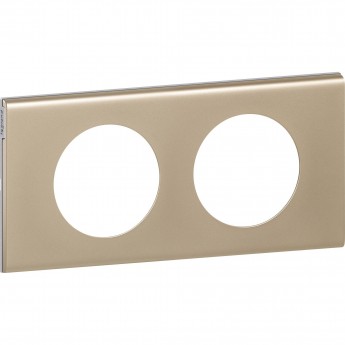 Рамка LEGRAND Celiane 2 поста никель велюр