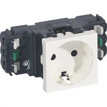 Розетка LEGRAND Mosaic 2К+3 для установки в кабель-канале автоматические клеммы стандартная белый