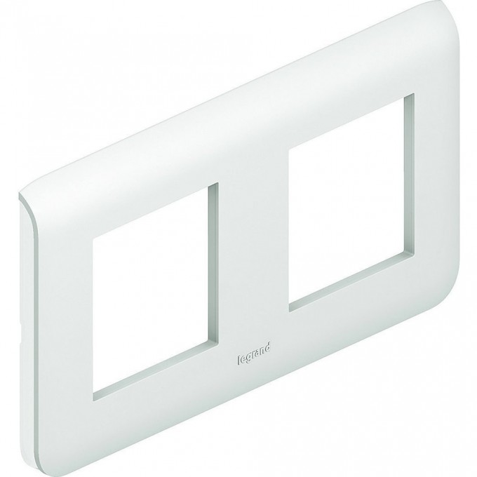 Рамка LEGRAND Mosaic 2x2 модуля горизонтальная белый 078804