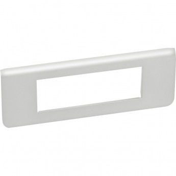 Рамка LEGRAND пластиковая Mosaic 6 модулей Алюминий