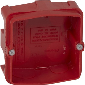 Корпус LEGRAND Batibox кир.ст.для розеток 20/32A глубина 40мм, красный