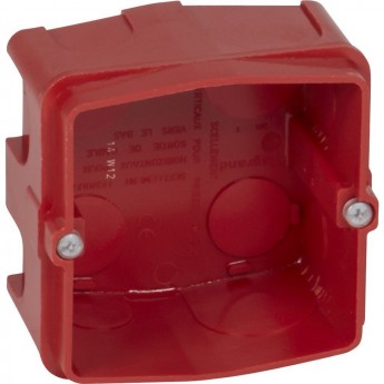 Корпус LEGRAND Batibox кир.ст.для розеток 20/32A глубина 50мм, красный