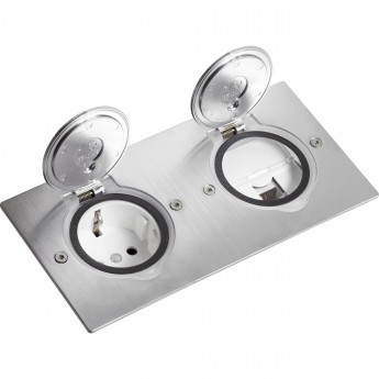 Блок встраиваемый LEGRAND 2х2м нержавеющая сталь