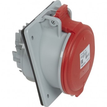 Розетка LEGRAND встраиваемая 32А 3К+H+З 380 В IР 44 серый