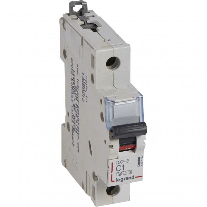 Автоматический выключатель LEGRAND DX³-E 6000 6 кА тип C 1П 230/400 В 1А 1 модуль белый 407256
