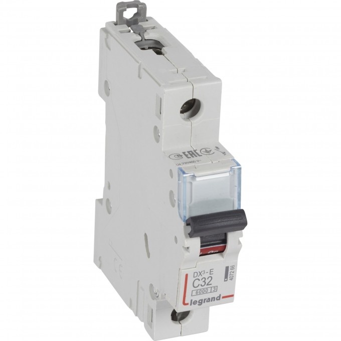 Автоматический выключатель LEGRAND DX³-E 6000 6 кА тип C 1П 230/400 В 32А 1 модуль белый 407266