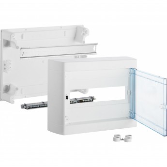 Накладной распределительный щит LEGRAND Nedbox с прозрачной дверью 1 рейка х 12 (+1) модулей