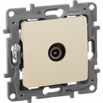 Розетка LEGRAND TV проходная 15 дБ 5-862 мГц Etika слоновая кость