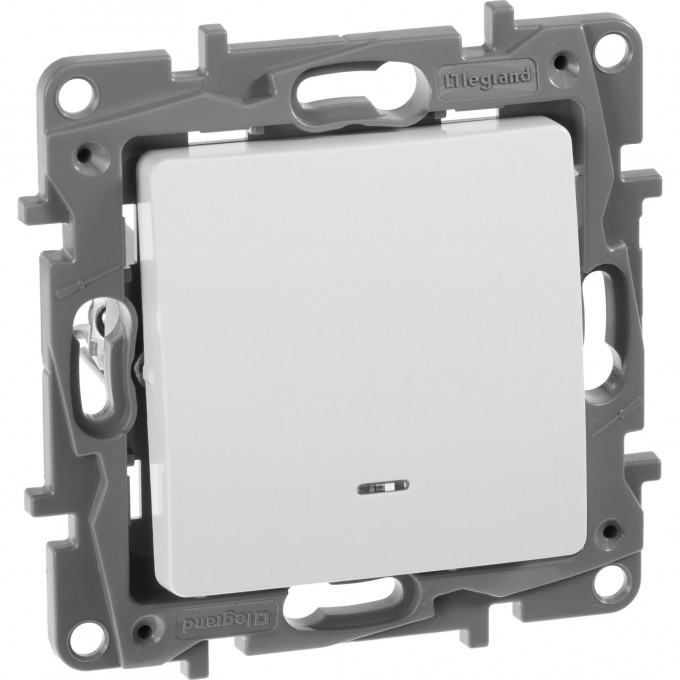 Выключатель LEGRAND Etika с подсветкой 10 A 250 В белый 672203