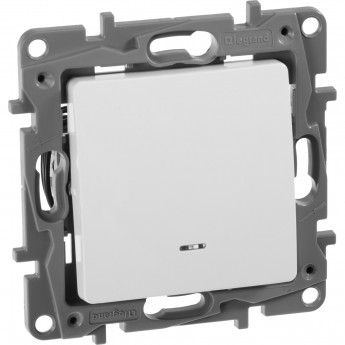 Выключатель/переключатель LEGRAND Etika Plus с подсветкой 10 A 250 В белый