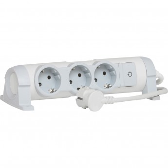 Многорозеточный блок LEGRAND 'Комфорт' 3 x 2К+З с кабелем длиной 1,5 м белый