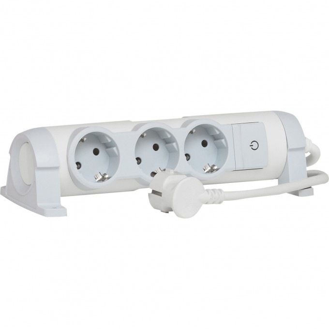 Многорозеточный блок LEGRAND 'Комфорт' 3 x 2К+З с кабелем длиной 3 м белый 694622