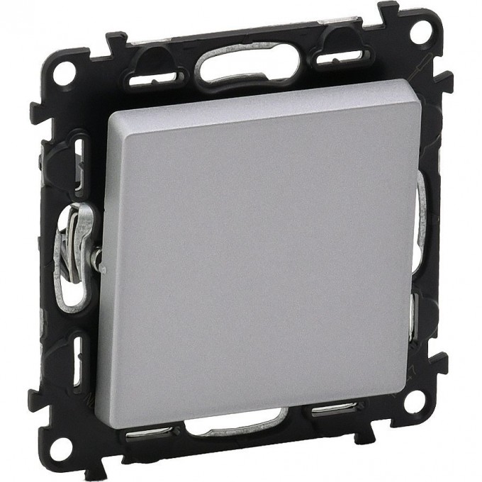 Переключатель LEGRAND Valena LIFE промежуточный 10АХ 250В с лицевой панелью винтовые зажимы алюминий 752607