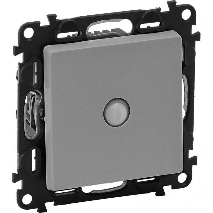 Переключатель LEGRAND Valena LIFE со встроенным датчиком движения 160° с лицевой панелью безвинтовые зажимы алюминий 752365