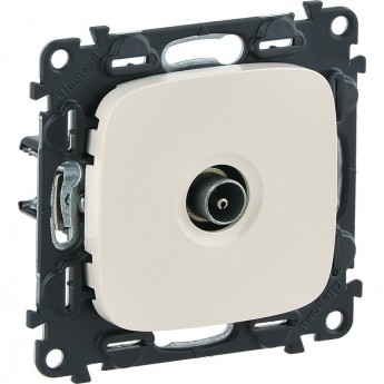 Розетка LEGRAND Valena ALLURE ТВ оконечная 10дБ 0-862 МГц с лицевой панелью слоновая кость