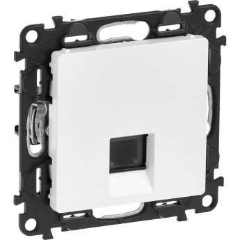 Телефонная розетка LEGRAND Valena LIFE RJ11 одиночная с лицевой панелью белый