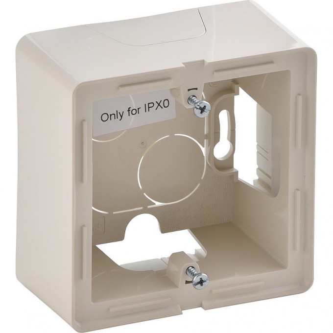 Коробка LEGRAND Valena LIFE для накладного монтажа 1-постовая слоновая кость 754201
