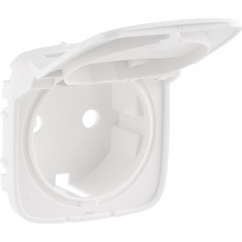 Лицевая панель LEGRAND Valena ALLURE для розетки 2К+З с крышкой белая