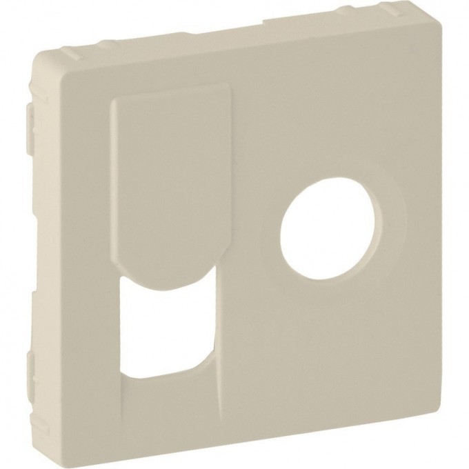 Лицевая панель LEGRAND Valena LIFE для розетки TV-RJ45 слоновая кость 754831