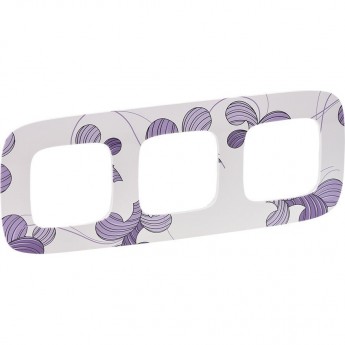 Рамка LEGRAND Valena ALLURE 3-постовая универсальная флора