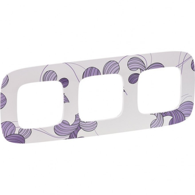 Рамка LEGRAND Valena ALLURE 3-постовая универсальная флора 754363