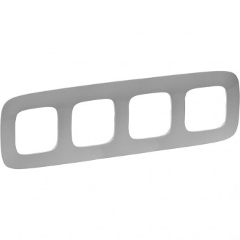 Рамка LEGRAND Valena ALLURE 4-постовая универсальная алюминий