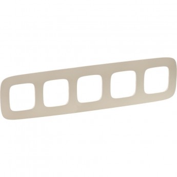 Рамка LEGRAND Valena ALLURE 5-постовая универсальная тиснение бежевое Рамка LEGRAND Valena ALLURE 5-постовая универсальная тиснение бежевое