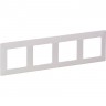 Рамка LEGRAND Valena LIFE "Белая", 4-постовая универсальная, белая 754004