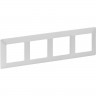 Рамка LEGRAND Valena LIFE "Жемчуг", 4-постовая универсальная, белая 754144