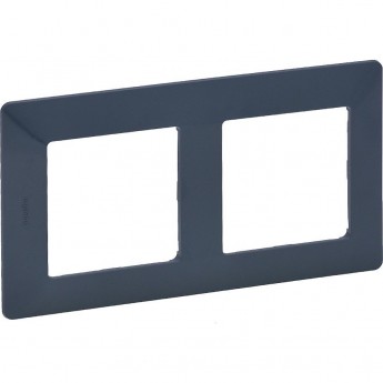 Рамка LEGRAND Valena LIFE "Лазурь", 2-постовая универсальная, синий